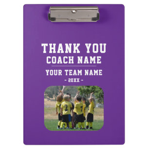 Danke Trainer Teamname Foto Klemmbrett