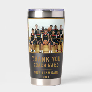Danke Trainer Teamname Foto Thermobecher