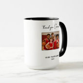 Danke Trainer Teamname Foto Unterschrift Tasse (VorderseiteRechts)