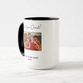 Danke Trainer Teamname Foto Unterschrift Tasse (Vorderseite Links)