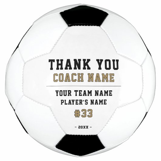 Danke Trainer Teamname Nummer Fußball (Vorderseite)