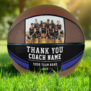 Danke Trainer Teamname und Foto Basketball