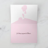 Danke Trauzeugin-hübsche rosa Hochzeits-Karte (Innenseite)