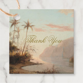 Danke Tropical Palm Geschenkanhänger