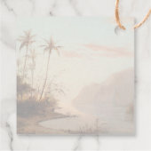 Danke Tropical Palm Geschenkanhänger (Rückseite)