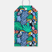 Danke Tropical Toucan Bird Baby Dusche Geschenkanhänger (Rückseite)