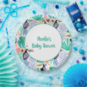 Danke Tropical Toucan Bird Baby Dusche Pappteller (Party)