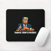 Danke Trump ist Präsident Erntedank Mousepad (Mit Mouse)