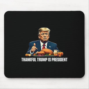 Danke Trump ist Präsident Erntedank Mousepad