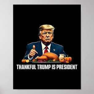 Danke Trump ist Präsident Erntedank Poster