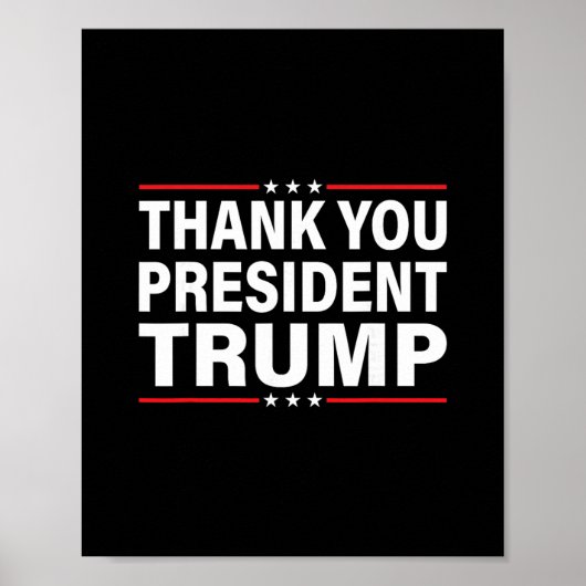 Danke Trump Poster (Vorne)