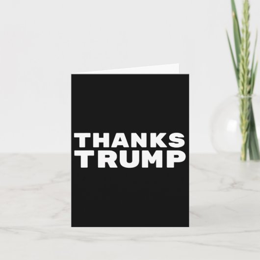 Danke Trump - Sarcastic Karte (Vorderseite)