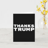 Danke Trump - Sarcastic Karte (Gelbe Blume)