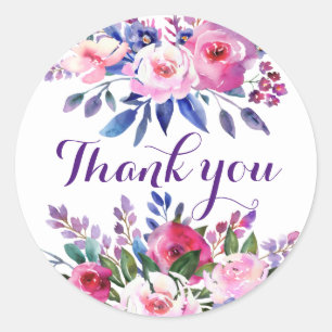 Danke, Tulips Round Stickers