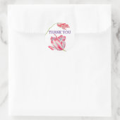 Danke, Tulips Round Stickers (Tasche)