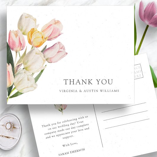 Danke Tulpen Postkarte