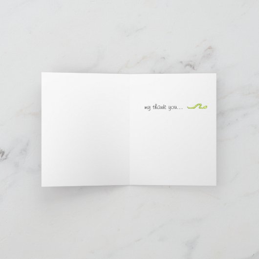 Danke tweeten E.-Karte (Innenseite)