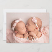 Danke Twins Baby Geschenk Neugeborene Babydusche (Vorderseite)