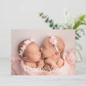 Danke Twins Baby Geschenk Neugeborene Babydusche (Stehend Vorderseite)