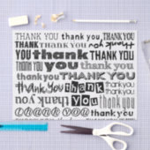 Danke Typografie-Seidenpapier Seidenpapier (Handwerk)