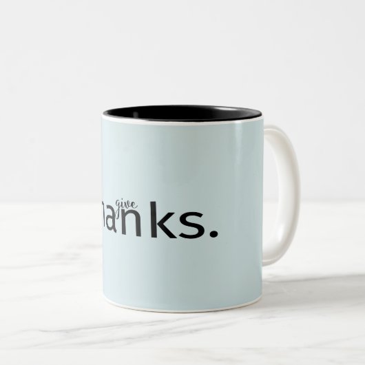 Danke Typografie | TASSE (VorderseiteRechts)