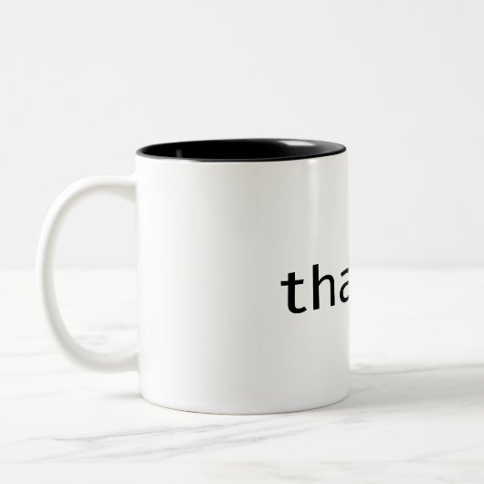 Danke Typografie | TASSE (Links)