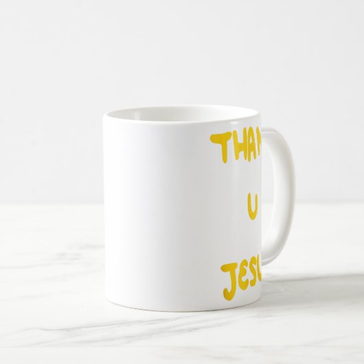 Danke U Jesus Kaffeetasse (VorderseiteRechts)