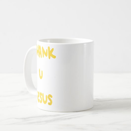 Danke U Jesus Kaffeetasse (Vorderseite Links)