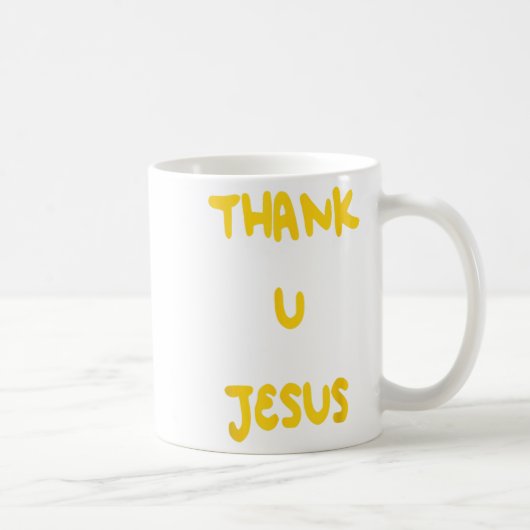 Danke U Jesus Kaffeetasse (Rechts)
