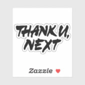 Danke U Next Aufkleber (Blatt)