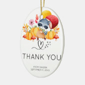 Danke ultra Sound Foto, lustige Babydusche Keramik Ornament (Links)