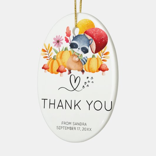 Danke ultra Sound Foto, lustige Babydusche Keramik Ornament (Links)