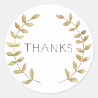 Danke Umschlag Aufkleber