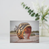 Danke und Gig 'Em Postkarte (Stehend Vorderseite)