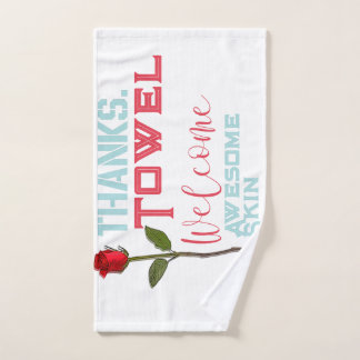 Danke und Willkommenstücher Handtuch