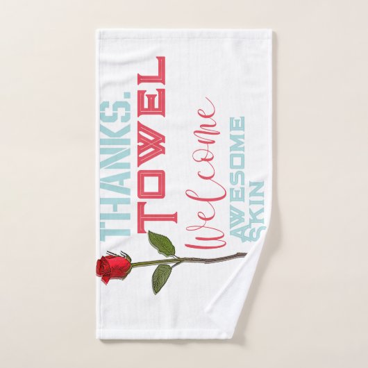 Danke und Willkommenstücher Handtuch (Handtuch)