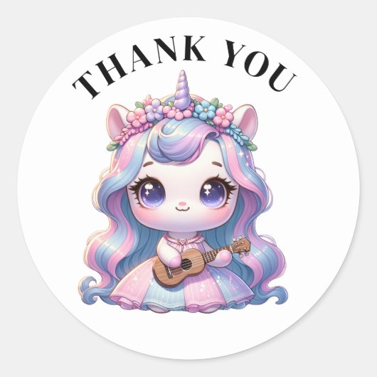 Danke, Unicorn Stickers (Vorderseite)