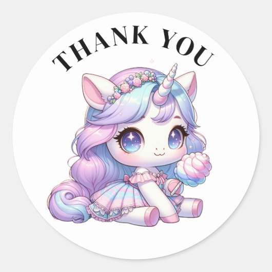 Danke, Unicorn Stickers (Vorderseite)