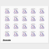Danke, Unicorn Stickers (Blatt)