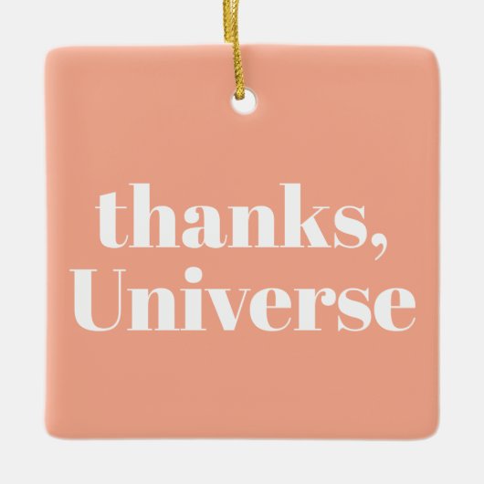 Danke, Universum Keramikornament (Vorderseite)