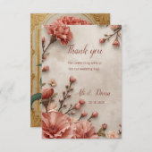 Danke: Unsere Liebe Blüht Dankeskarte (Vorne/Hinten)