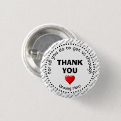 Danke | Unsung Held | Anpassbar Button (Vorne & Hinten)