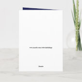 Danke Unternehmensweihnachtsbaum-Blau Feiertagskarte (Rückseite)