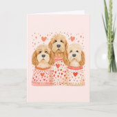 Danke Valentines Goldendoodle Hunde (Vorderseite)