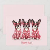 Danke Valentinstag Boston Terrier Dogs (Vorne/Hinten)
