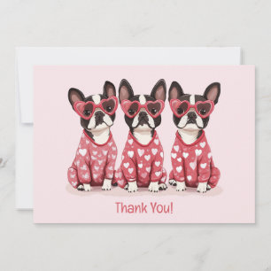 Danke Valentinstag Boston Terrier Dogs