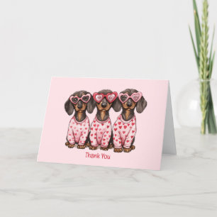 Danke Valentinstag Dackel Hunde