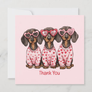 Danke Valentinstag Dackel Hunde