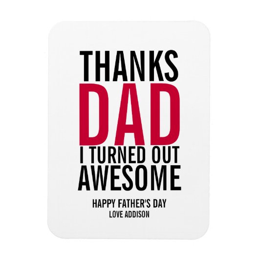 Danke Vater, dass ich das Magnet des Phantastische (Vertikal)