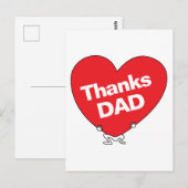 Danke VATER Postkarte (Vorne/Hinten)